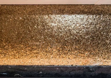 Deep Gold - Mica Splashback - Bespoke - CreoGlass®