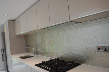 Deep Silver - Mica Splashback - Bespoke - CreoGlass®