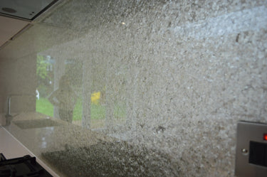 Deep Silver - Mica Splashback - Bespoke - CreoGlass®