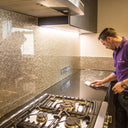 Deep Silver - Mica Splashback - Bespoke - CreoGlass®