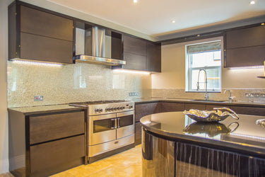 Deep Silver - Mica Splashback - Bespoke - CreoGlass®