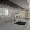 Deep Silver - Mica Splashback - Bespoke - CreoGlass®