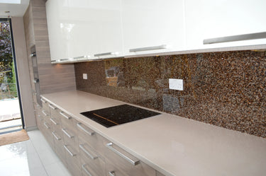 Deep Mix - Mica Splashback - Bespoke - CreoGlass®