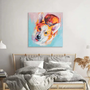 Puppy Dog Eyes Glass Wall Art - DIY - CreoGlass®