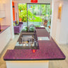 100% Luxury Orchid Mist 10mm Glass Worktop - CreoGlass®
