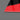 Red and black geometric glass panel with sleek edge detail for modern architectural design
