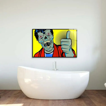 Retro Zombie Glass Wall Art - DIY - CreoGlass®