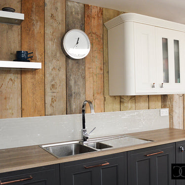 Light Slate – Kiln Splashback – Bespoke - CreoGlass®