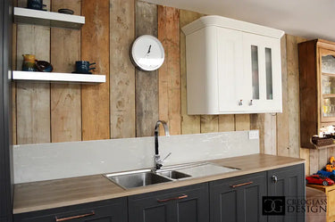 Light Slate – Kiln Splashback – Bespoke - CreoGlass®