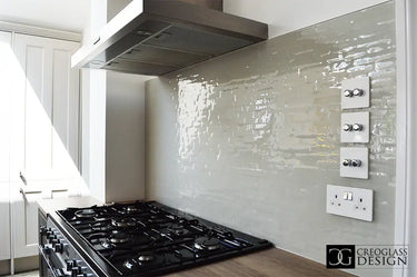 Grey Slate – Kiln Splashback – Bespoke - CreoGlass®