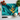 Tropical leaf design cutting board with yellow bird of paradise flower, garlic, tomatoes, basil, and chef knife