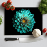 Turquoise Dahlia Splashback DIY - Mix and Match - CreoGlass®