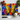 Colorful kitchen scene with a yellow butterfly chopping board, chef knife, tomatoes, garlic, and basil