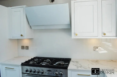 White Grey Marble 10mm Silestone Quartz Worktop - CreoGlass®