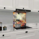 Abstract Volcanic Colours Printed Glass Splashback - DIY - CreoGlass®
