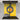 Vibrant yellow and blue abstract glass splashback in modern kitchen with induction hob
