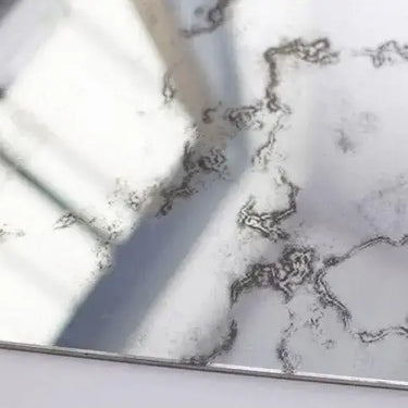 Antique Toughened Mirror - Silver - Sample - 8 - CreoGlass®