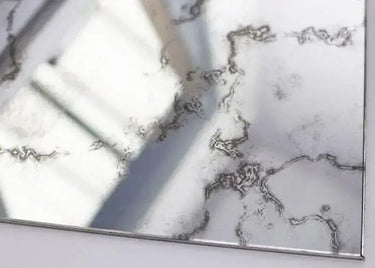 Antique Toughened Mirror - Silver - Sample - 8 - CreoGlass®