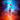 Astronaut floating in vibrant nebula holding red balloon, cosmic space art