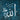 White Arabic calligraphy on textured blue background, featuring Islamic script design