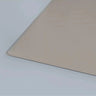 Close-up of sleek, frosted architectural glass panel with clean edge detail for modern interiors