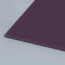 Purple architectural glass panel with polished edge for bespoke interior design