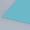 Turquoise architectural glass panel with polished edge for modern interior design