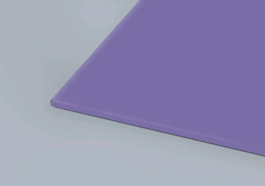 Purple decorative glass panel with clean edge, ideal for modern architectural designs and luxury interiors.