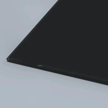 Jet Black Matt Finish Sample - CreoGlass®