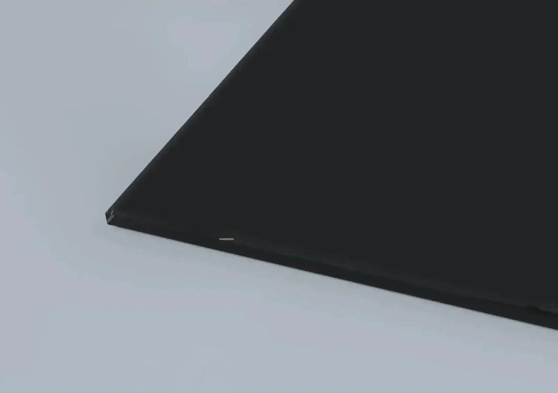 Jet Black Matt Finish Sample - CreoGlass®