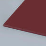 Bespoke red architectural glass panel with polished edge for luxury interiors