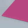 Vibrant pink architectural glass panel with polished edge, ideal for bespoke decorative or LED backlit installations.