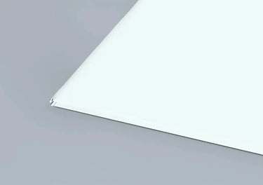 Bespoke architectural glass panel with clean edge detail for luxury interiors