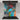 Colorful abstract glass kitchen splashback with vibrant floral design behind induction hob