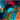 Vibrant abstract glass art with colorful feather-like patterns for modern interior design