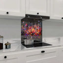 Colourful Mechanics Printed Glass Splashback - DIY - CreoGlass®