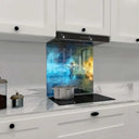 Cosmonaut in Space Classic Printed Glass Splashback - DIY - CreoGlass®