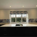 "Anne" - Blue Lilac - Liquid Ink Glass Splashback - Bespoke - CreoGlass®