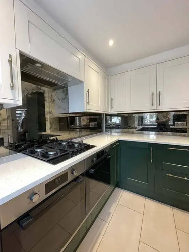 Antique Toughened Mirror - Bronze - splashback - 8 - Bespoke - CreoGlass®