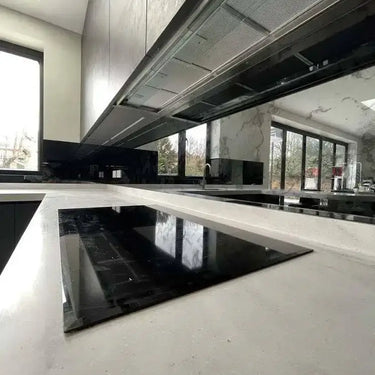 Antique Toughened Mirror - Grey - splashback - 8 - Bespoke - CreoGlass®
