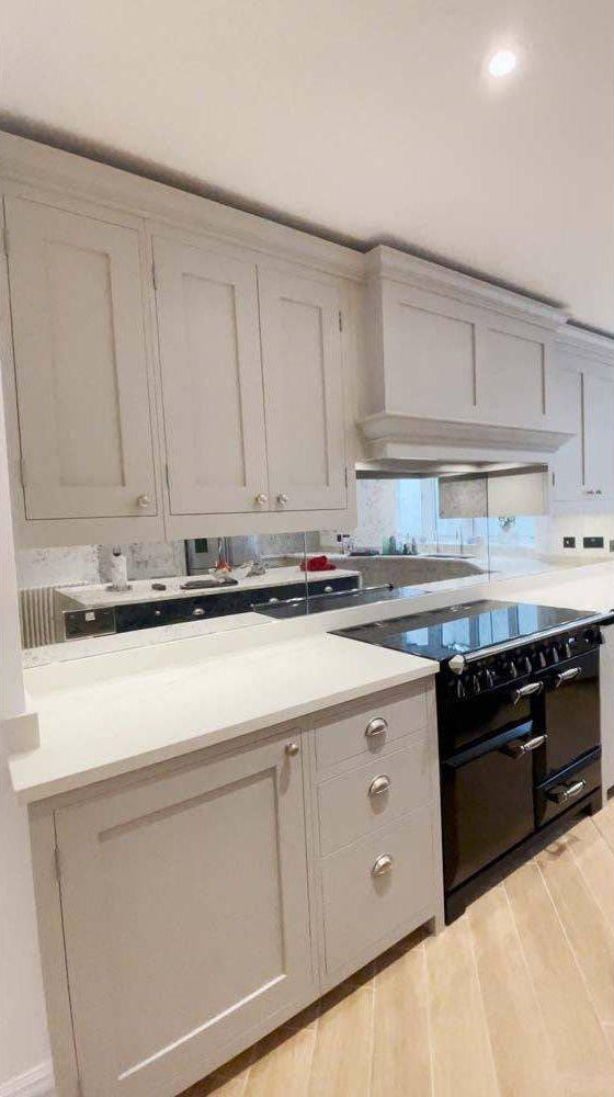 Antique Toughened Mirror - Silver - splashback - 4 - Bespoke