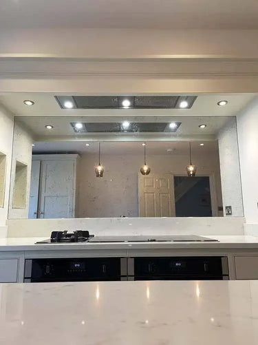 Antique Toughened Mirror - Silver - splashback - 5 - Bespoke - CreoGlass®