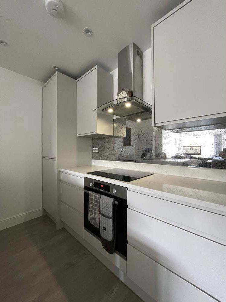 Antique Toughened Mirror - Silver - splashback - 6 - Bespoke