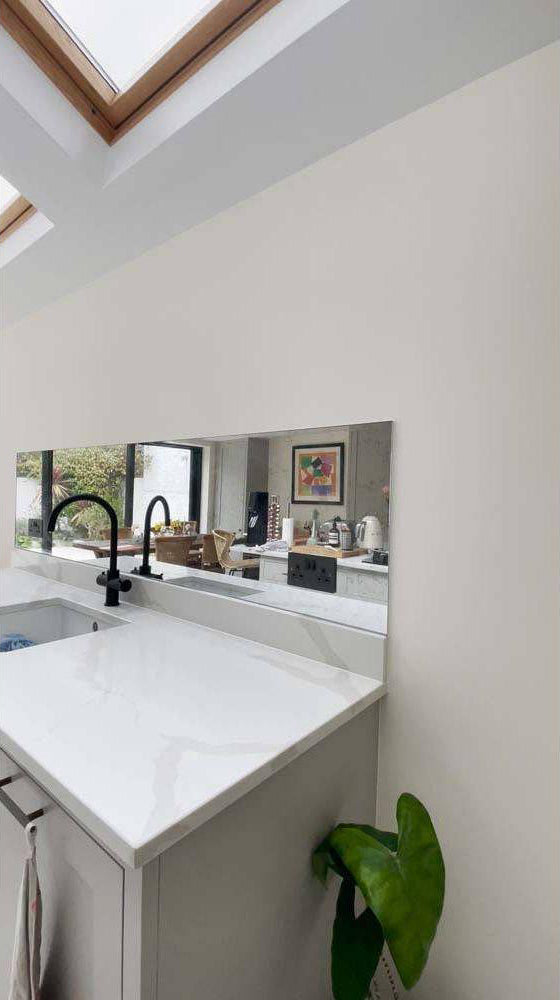 Antique Toughened Mirror - Silver - splashback - 6 - Bespoke