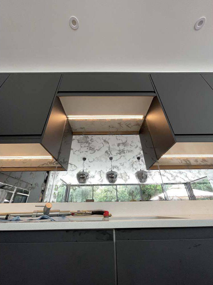 Antique Toughened Mirror - Silver - splashback - 8 - Bespoke