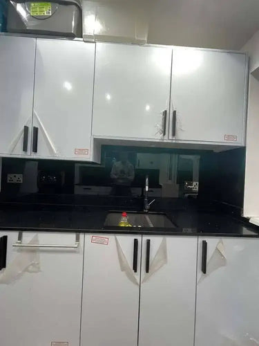 Black to Teal - Gradient - Splashback - Bespoke - CreoGlass®