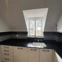 Black to White - Gradient - Splashback - Bespoke - CreoGlass®
