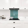 Matt Blue Jade Colour Glass Splashback - DIY - CreoGlass®