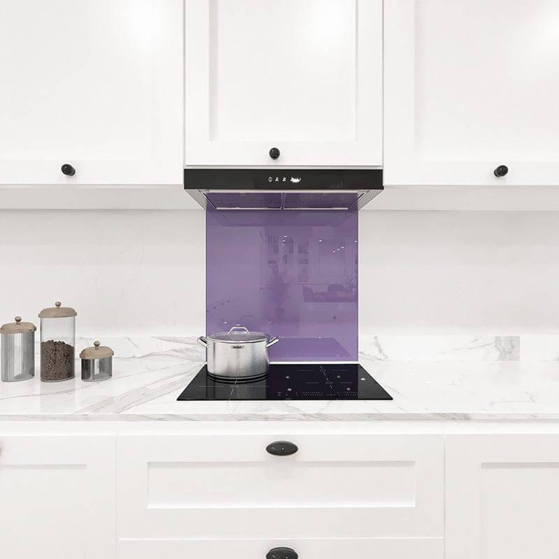 Matt Blue Lilac Colour Glass Splashback - DIY - CreoGlass®