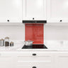 Matt Burnt Orange Colour Glass Splashback - DIY - CreoGlass®